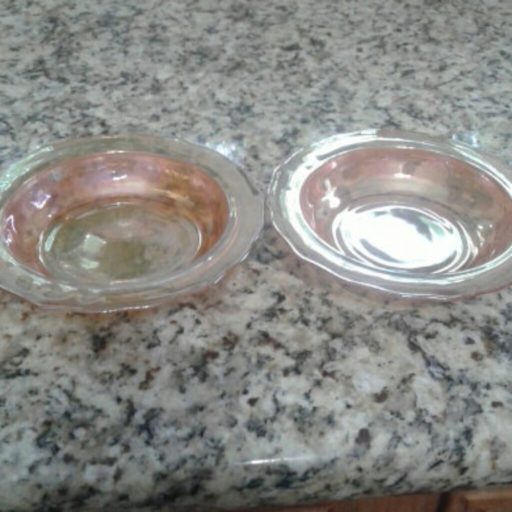 Vintage Federal glass salad-cereal bowls